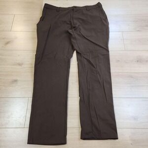 1620 Pants Mens 44x34 Brown Chino Microfiber Stretch Casual Workwear USA